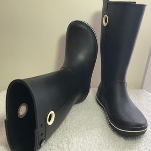 Crocs Jaunt Rain Boots Women’s Size 8 - Navy
